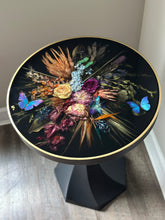 Load image into Gallery viewer, "Midnight Eternal” Floral Luna Moth Table