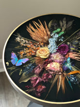 Load image into Gallery viewer, "Midnight Eternal” Floral Luna Moth Table