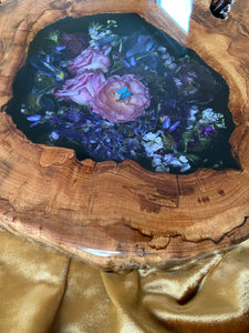 "Enchantress” Floral Morpho Butterfly Table