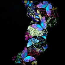 Load image into Gallery viewer, “Midsummer Night&#39;s Dream” Floral Butterfly Wall Art
