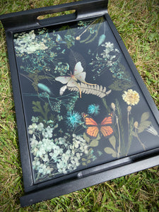 “Duchess” Floral Butterfly Tray