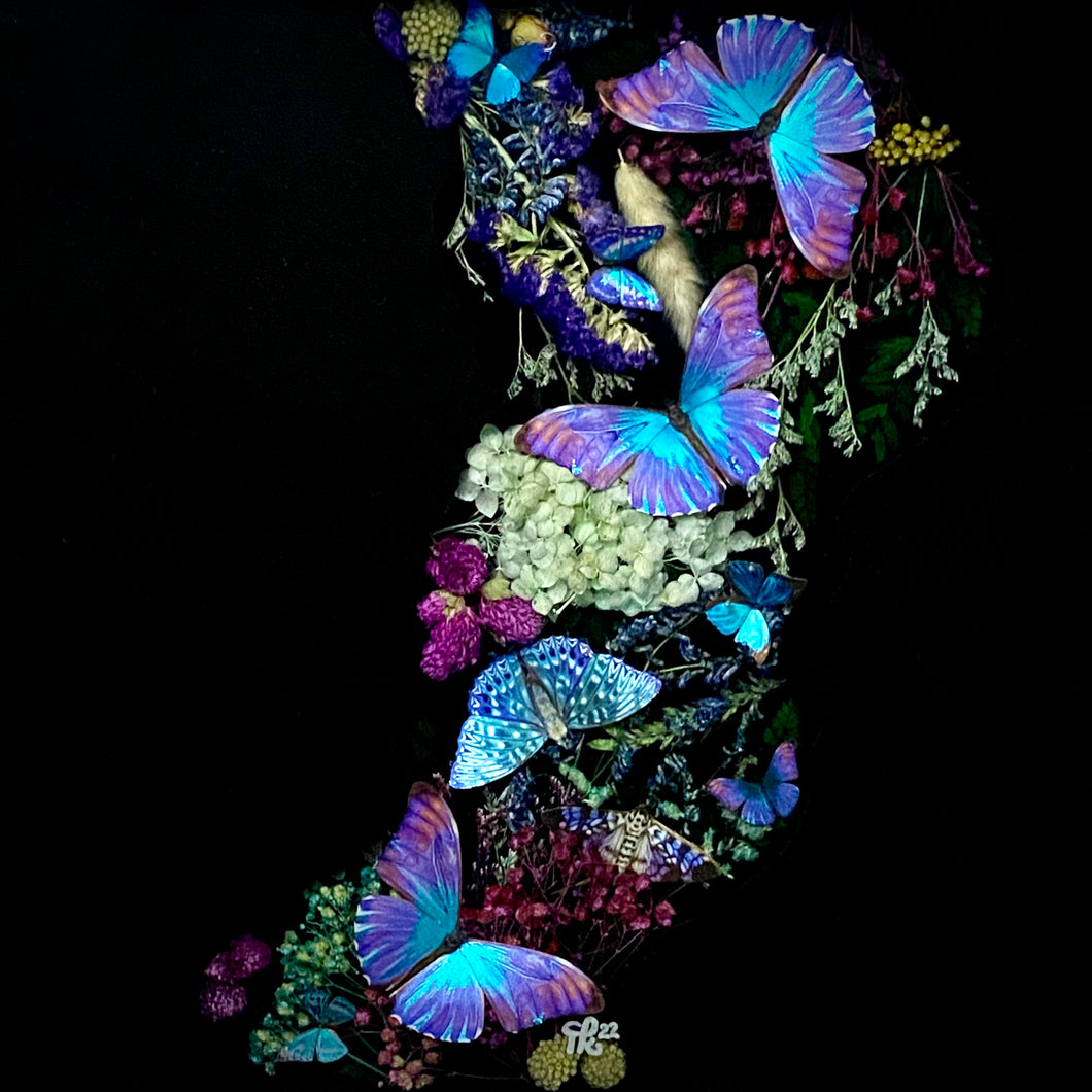 “Midsummer Night's Dream” Floral Butterfly Art Print